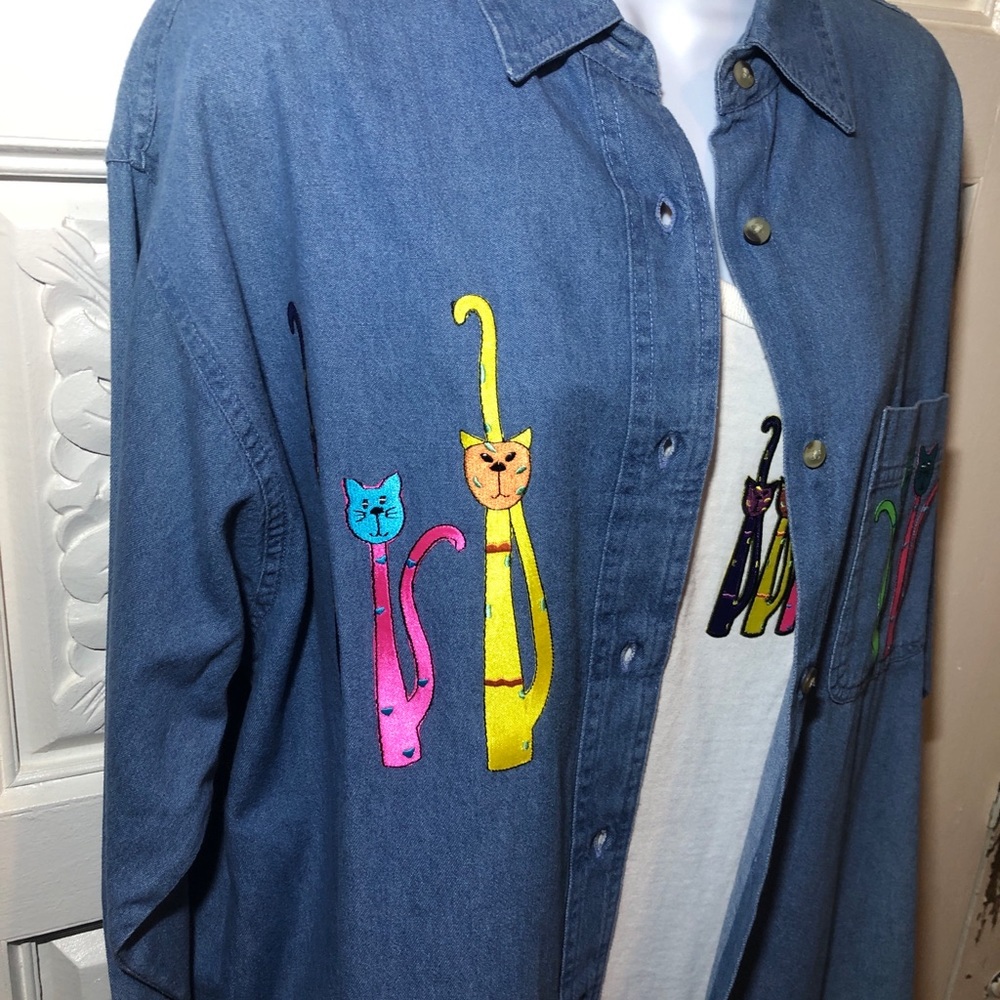 Women’s R & B Collections Vintage Shirt Set L